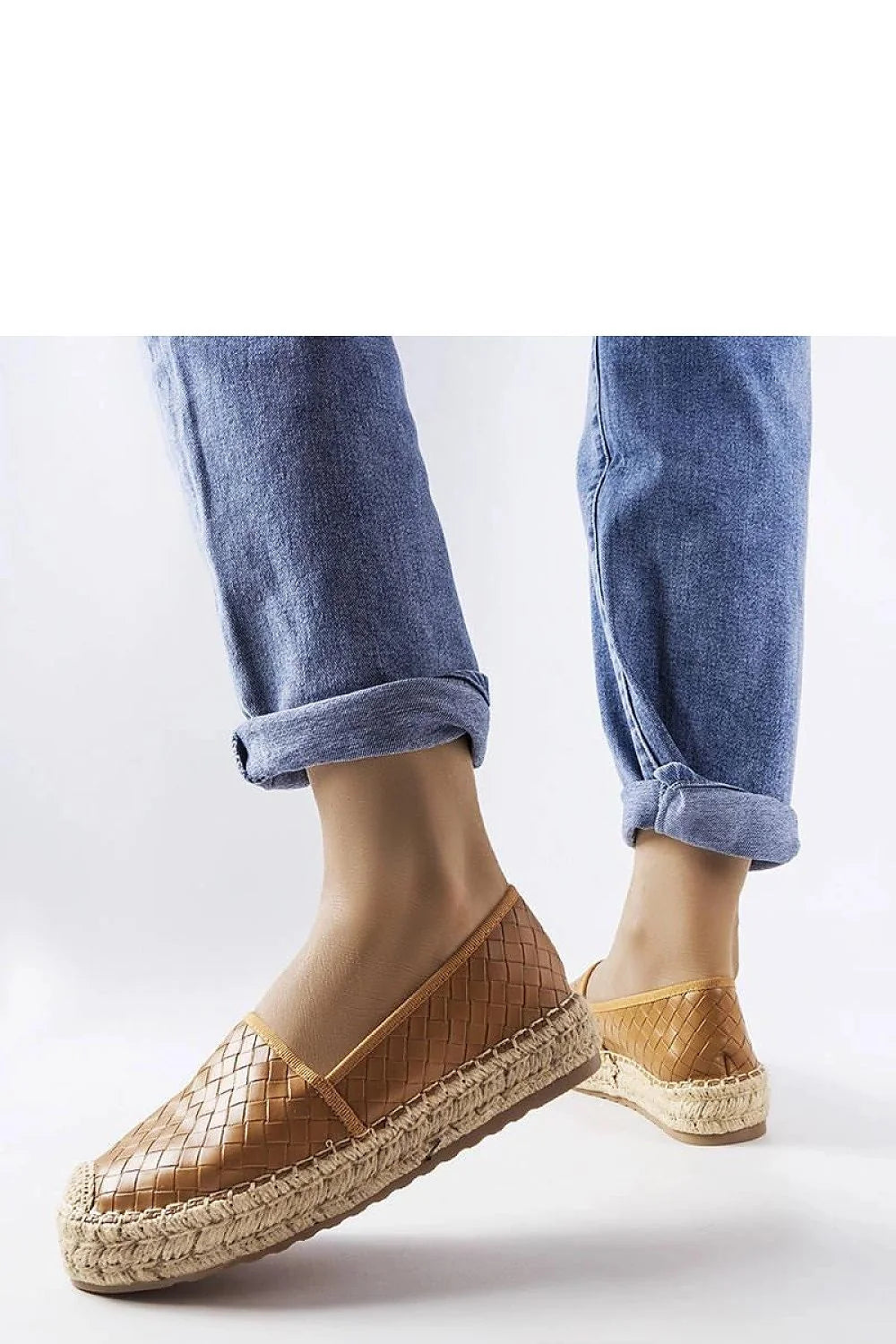 espadrille femme Solea cuir tressé cognac semelle jute plateforme bout fermé cousue apparente enfilage confort légère stabilité bohemechic estivale