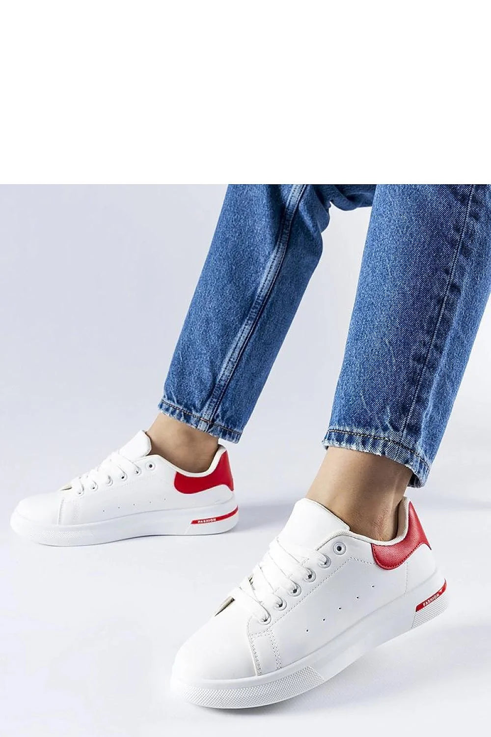 Baskets Solea pour femmes modernes élégantes blanches rouges low-top cuir confortables été sportswear minimaliste tendance