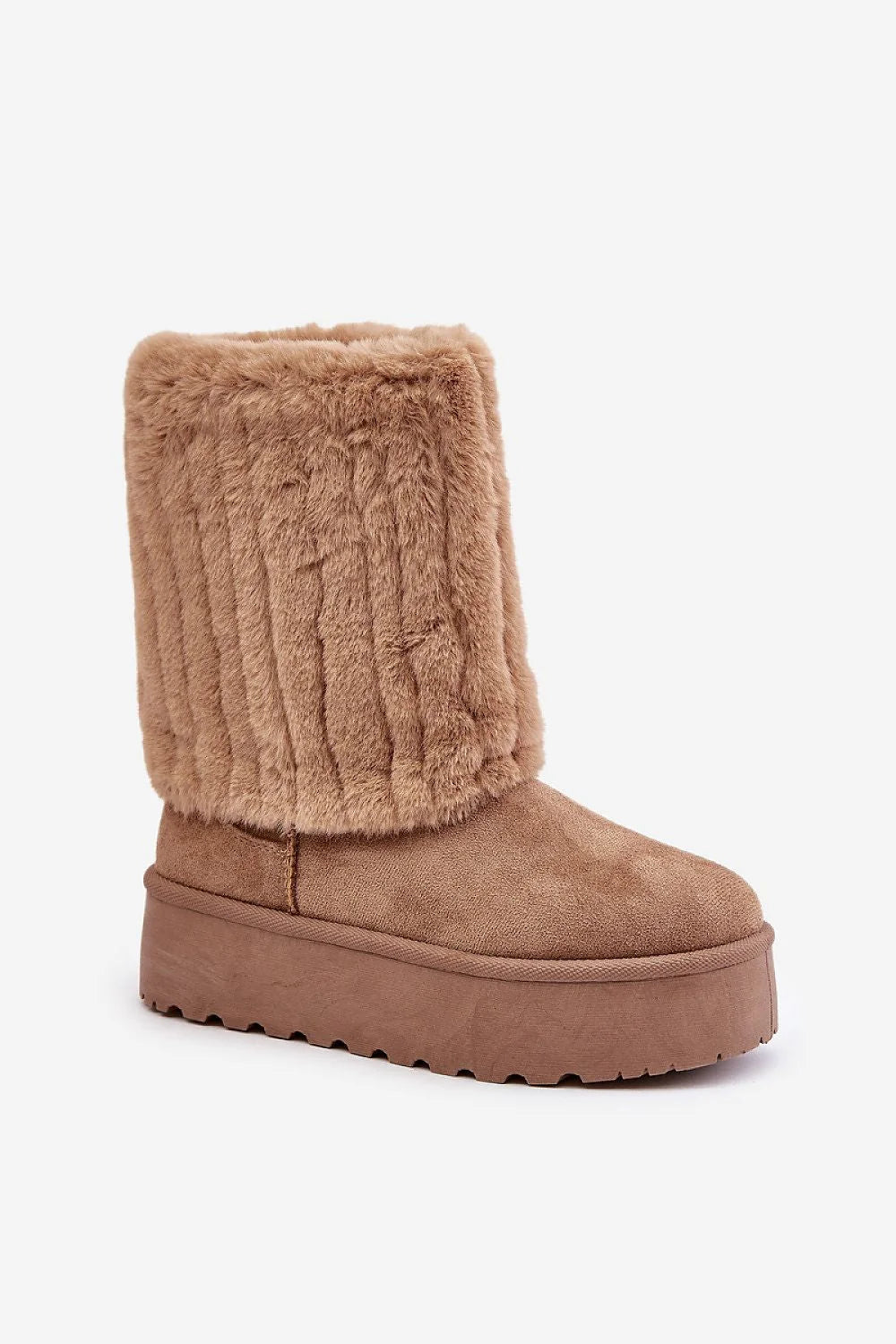 Bottes de neige Step in style femmes daim synthétique fourrure plateforme hiver élégant confortable mode