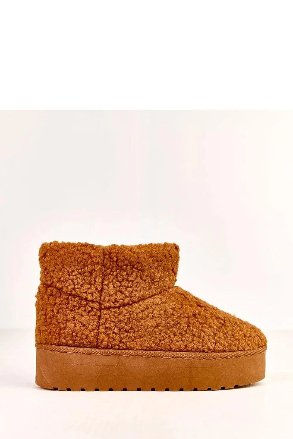 bottes neige femme fausse fourrure sherpa camel bout rond montante slipon semelle plateforme épaisse antidérapante douillette isolation