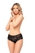 Culottes Ewana en dentelle noire élégantes et sensuelles pour femmes, coupe ajustée, tulle floral, cadeau idéal pour occasions spéciales