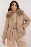 Veste MBM matelassée pour femme en polyester fourrure synthétique automne hiver style décontracté élégant