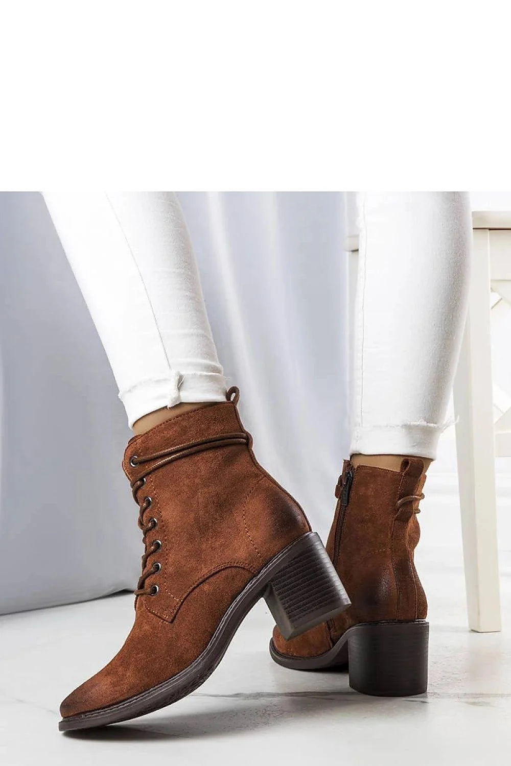 Bottes à talons carrés en simili daim brun pour femme, style décontracté automne-hiver, confort et élégance assurés