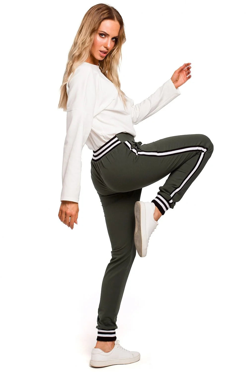 Ensemble sportif femme coton noir marron confortable chic athleisure décontracté jogger sweat-shirt manches longues
