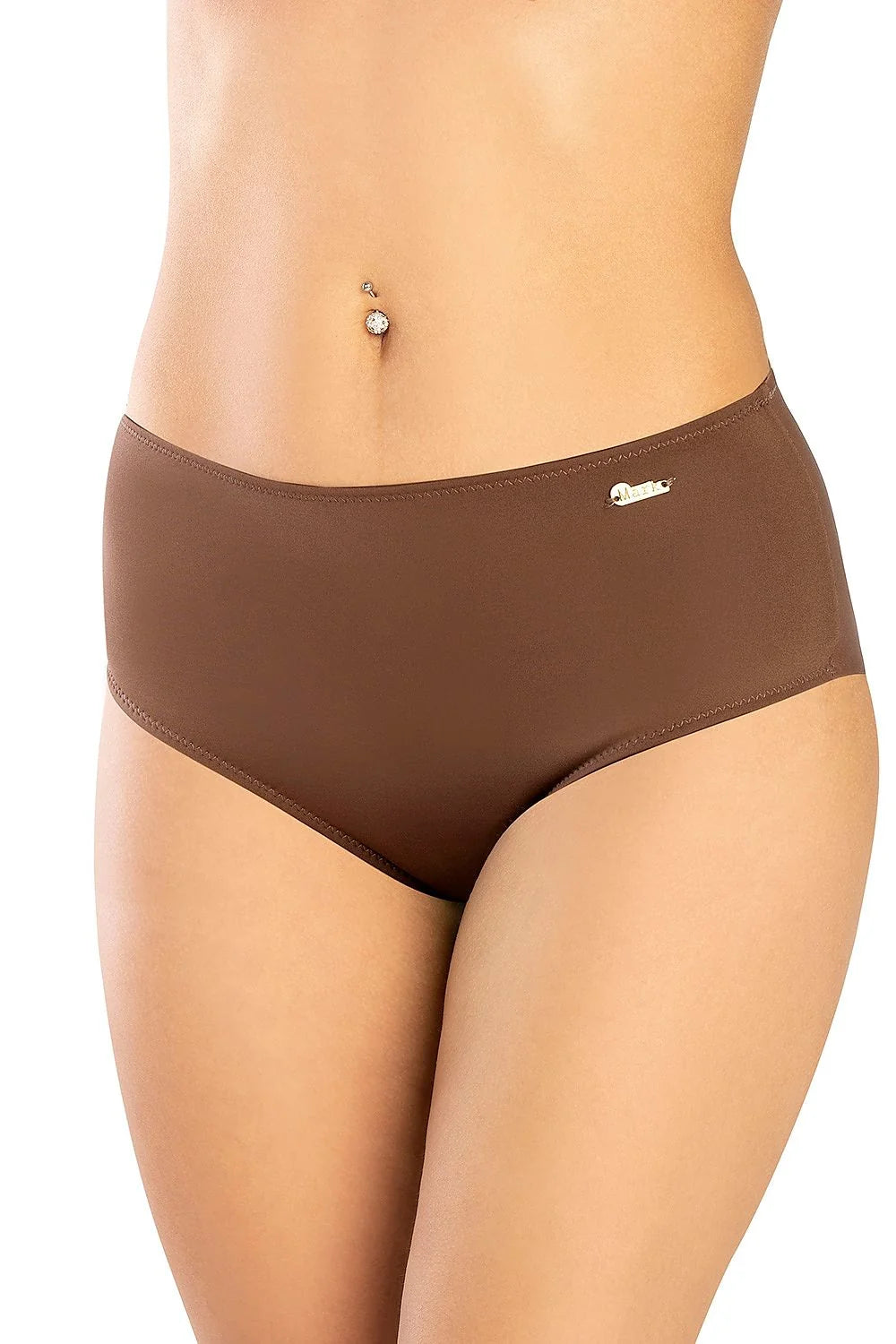 Culottes taille haute microfibre minimaliste marron confort chic quotidien doublure italienne S-M-L-XL