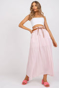 Jupe longue Och Bella taille haute doublée sangle supplémentaire viscose 100 % mode féminine été élégante décontractée