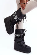Bottes de neige pour femmes style moderne coupe montante imperméables SNOW BOOT nylon caoutchouc