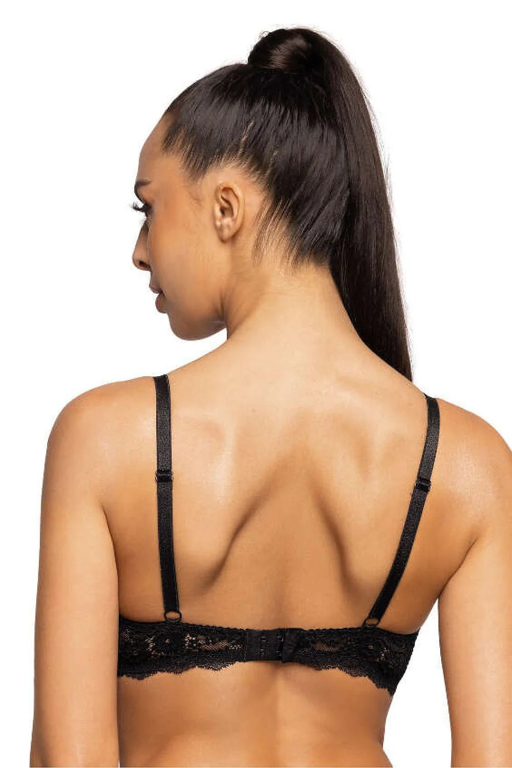 Soutien-gorge push-up dentelle noir floral sexy Niki sans bretelles soutien optimal femme