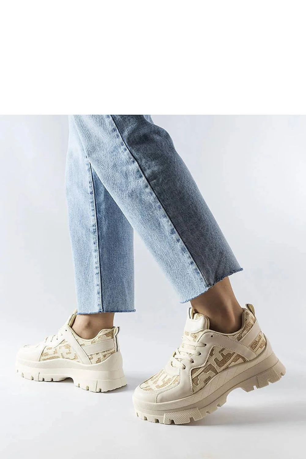 Sneakers femmes robustes beige Brunwick design moderne silhouette chunky cuir synthétique haute qualité confortable été ville