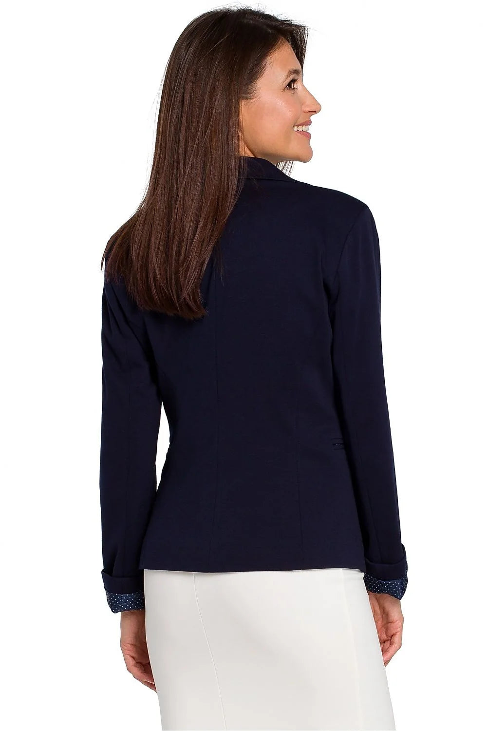 Blazer femme Stylove maille douce cintre pois polyvalent élégant taille ajustable Polyester Coton professionnel occasion