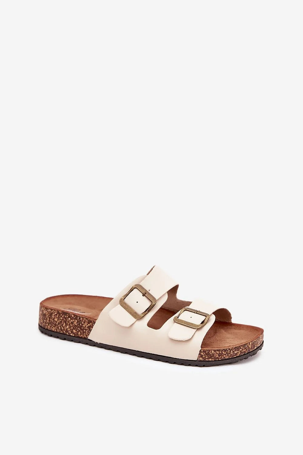 sandales femme plateforme liège semelle suédine profilée anatomique soutien voûte deux brides réglables boucles métalliques carrées talon compensé