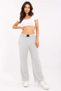 Pantalon survêtement Italy Moda confortable élégant femme taille haute matière haute qualité polyester viscose élasthanne finition droite chic style moderne