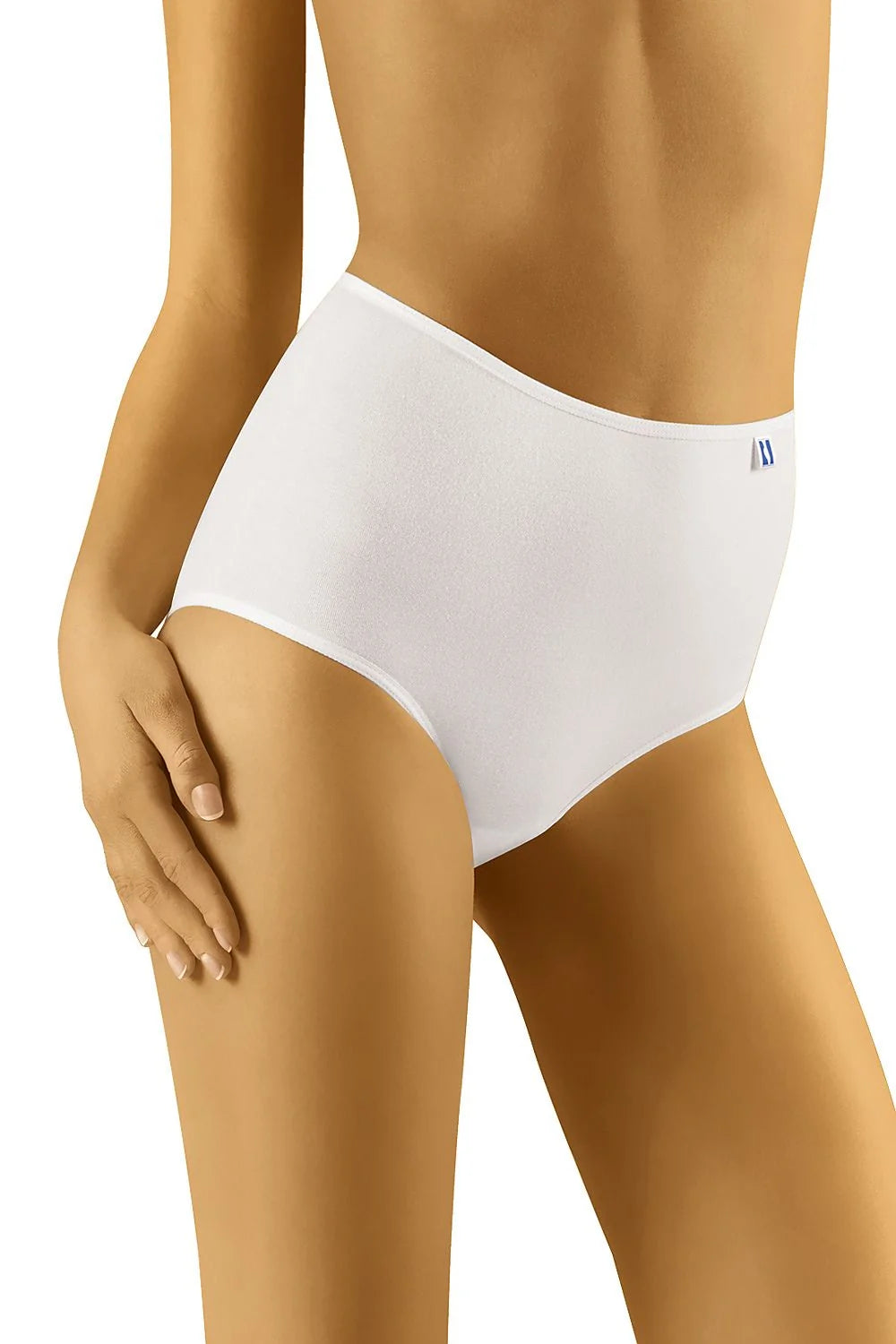 Culottes taille haute coton élasthanne blanches confortables ajustées sans couture maintien doux pour femmes