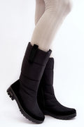 Bottes de neige hautes pour femmes, style moderne, imperméables, doublure fourrure, fermeture éclair, plateforme antidérapante, talon plat, taille ajustable, look élégant