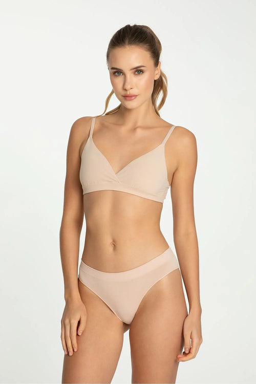 culotte bambou classique mi haute bikini douceur respirante antibactérienne antiallergique thermorégulatrice minimaliste microfibre sans coutures apparentes maintien léger