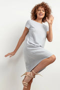 Robe Tessita été courte manches courtes en lin viscose femme élégante décontractée occasion quotidienne
