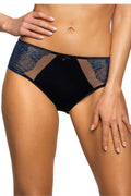 Culottes Mat Saddie classique élastique maille dentelle floral noir bleu femme élégance confort taille ajustable