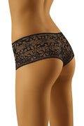 Culotte femme dentelle noire florale échancrée élégante sexy confort moderne lingerie romantique transparente chic