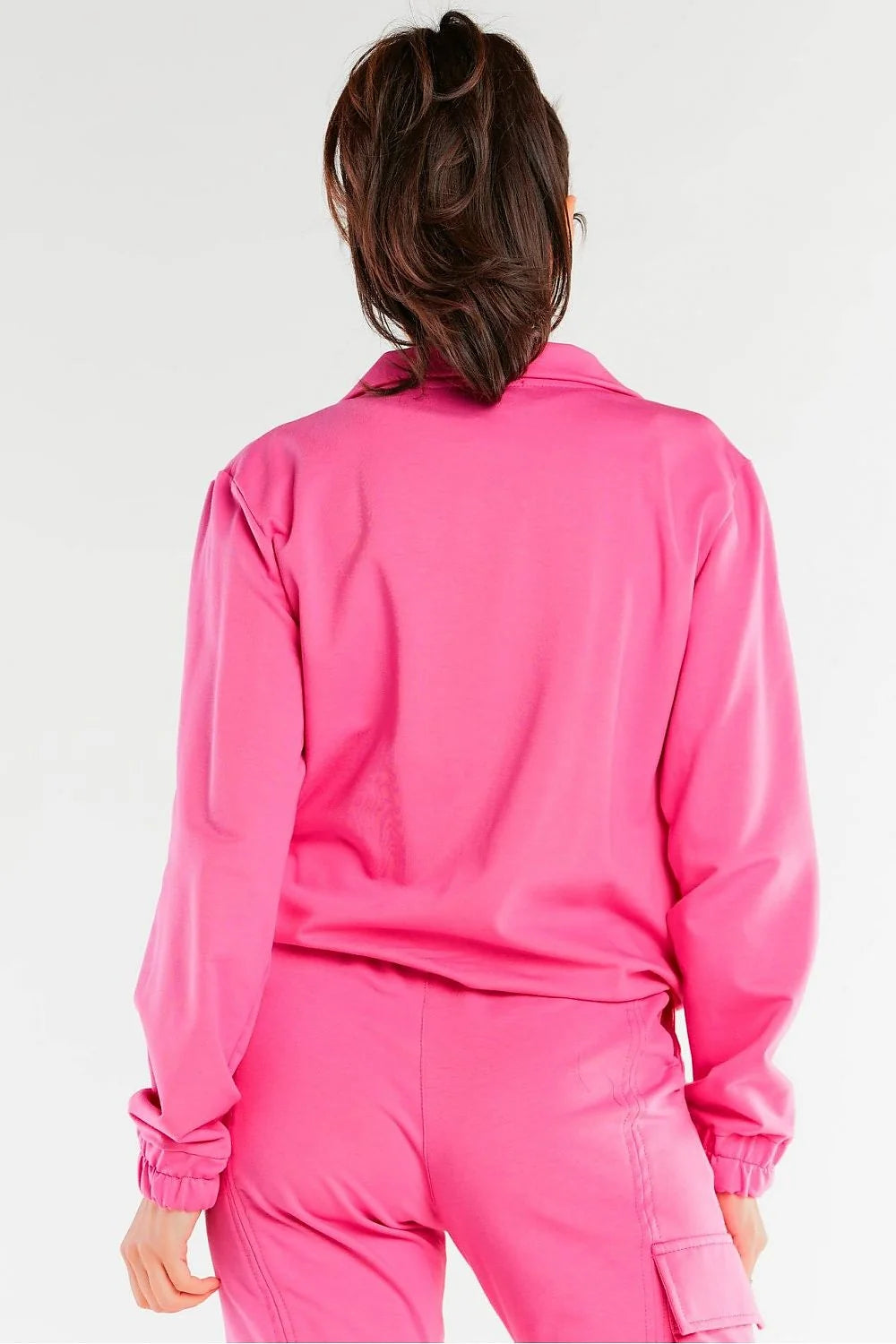 Ensemble veste pantalon polyester jaune fluo sport chic confortable quotidien pour femme élégante