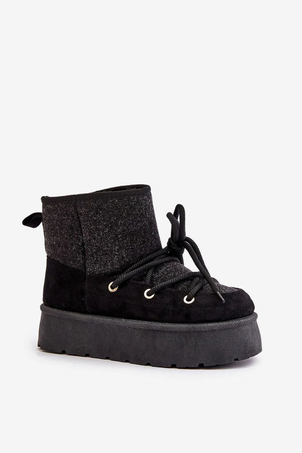 Bottes de neige Step in style cuir suédé fourrure hauteur 15 cm plateforme 5 cm femmes