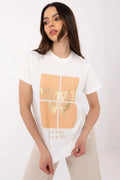 T-shirt femme design moderne style décontracté papillon doré coton confort manches courtes col rond