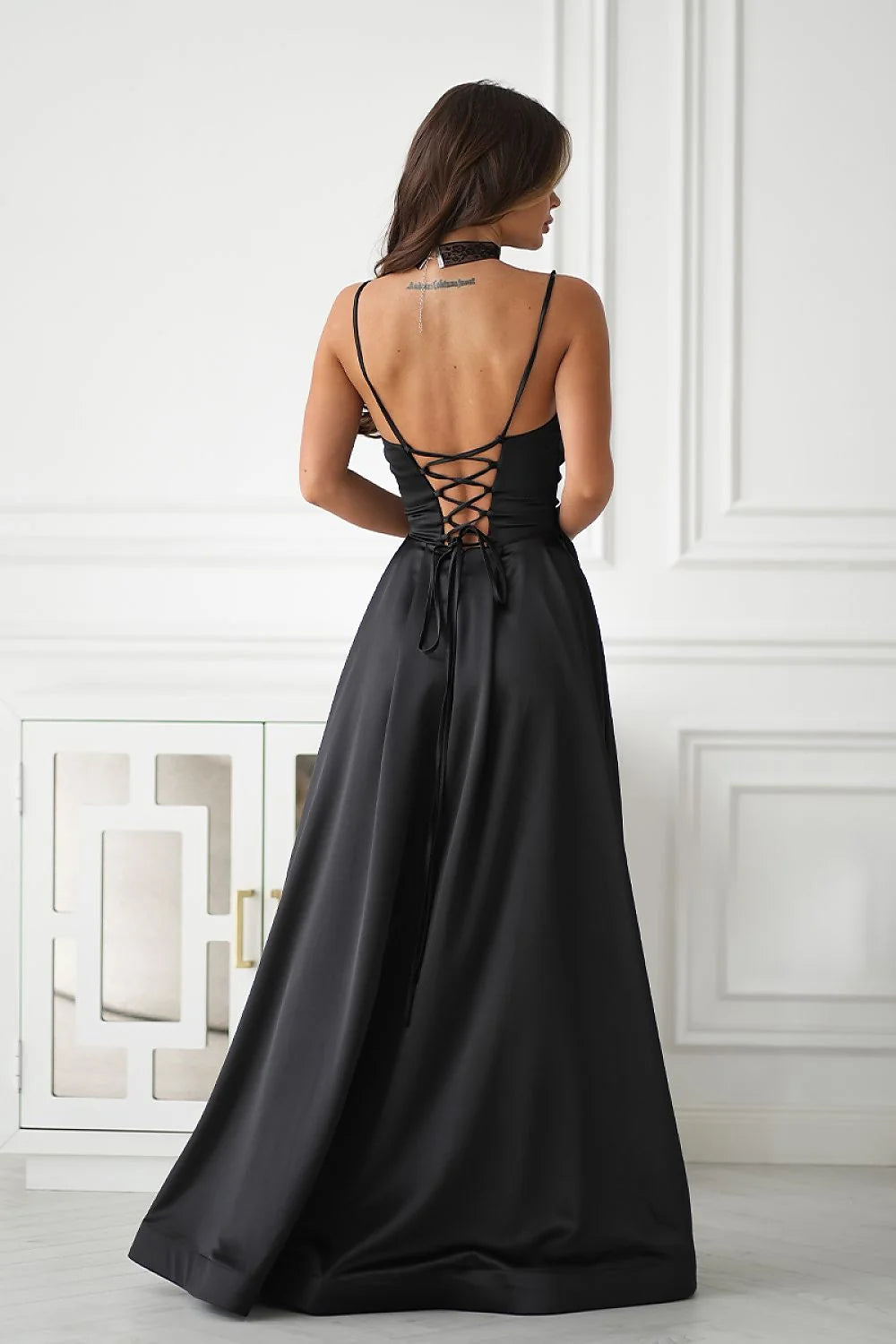 Robe longue Bicotone