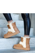 Bottes d'hiver femmes cuir style casual confort maximal semelle crantée fourrure synthétique chaleur optimale