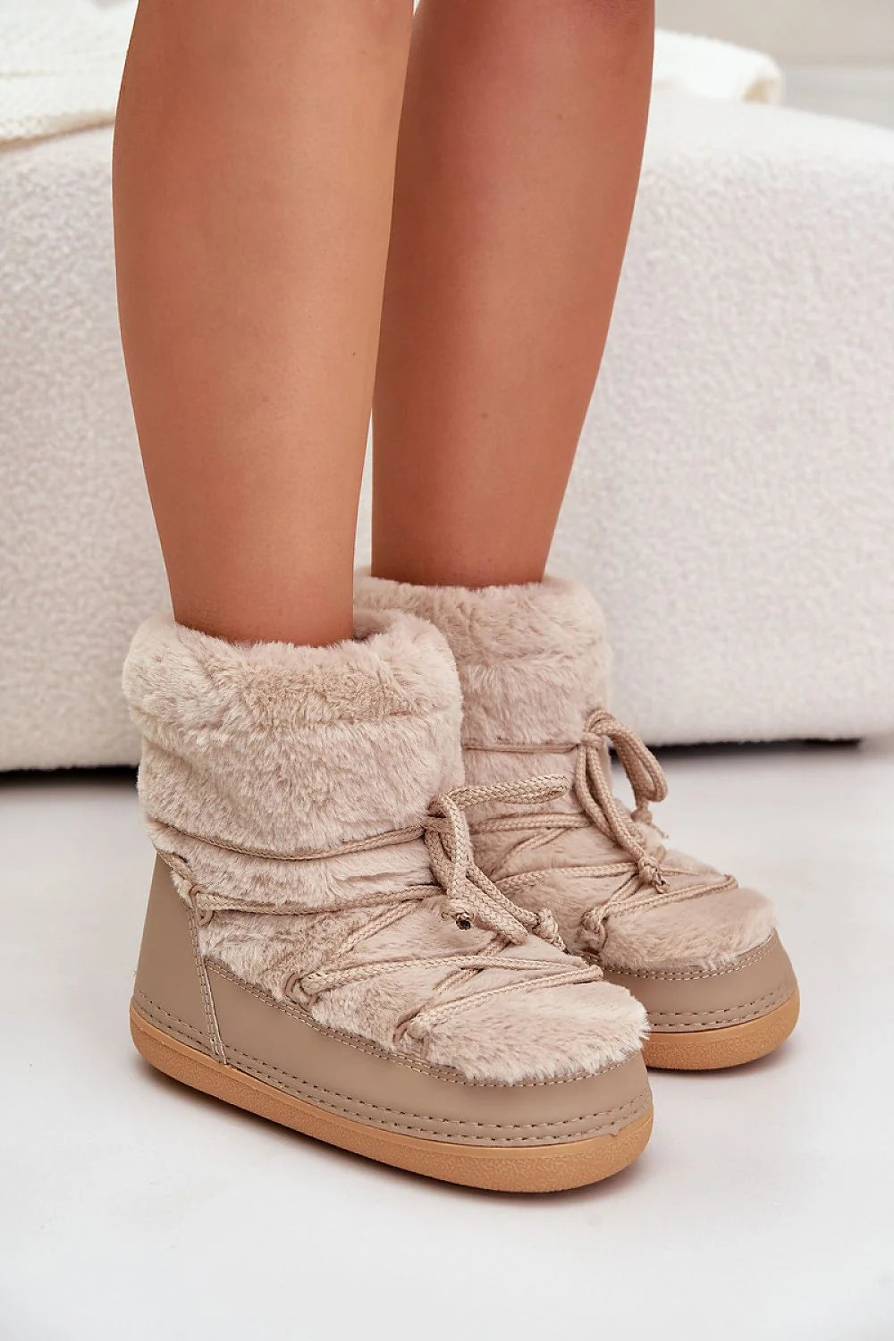 Bottes de neige pour femmes en fourrure Step in style confortables chaleureuses style hivernal design moderne
