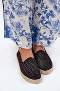 Espadrille Vinceza femmes tissu textile design ouvert perforé jute semelle plantaire beige été plage