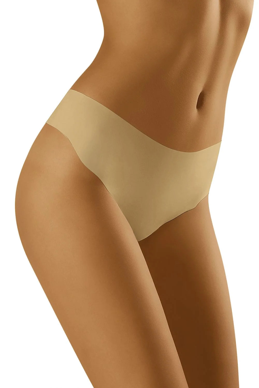 Culotte invisible beige microfibre extensible Wolbar sans couture élégante confort quotidien taille basse femme