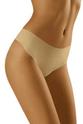 Culotte invisible beige microfibre extensible Wolbar sans couture élégante confort quotidien taille basse femme