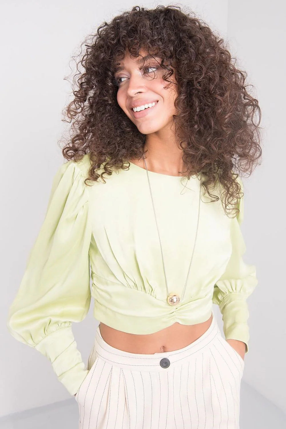 Ensemble deux pièces femme coton élégant rayures verticales moderne chic décontracté style intemporel tendance