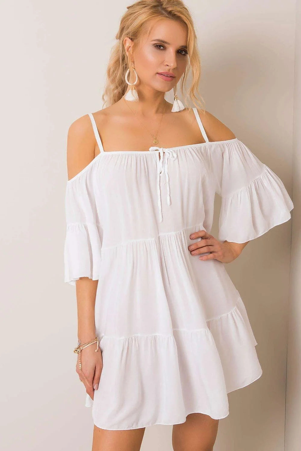 Robe d'été asymétrique manches épaules nues volants noir viscose respirante féminine décontractée élégante occasion quotidienne mode femme