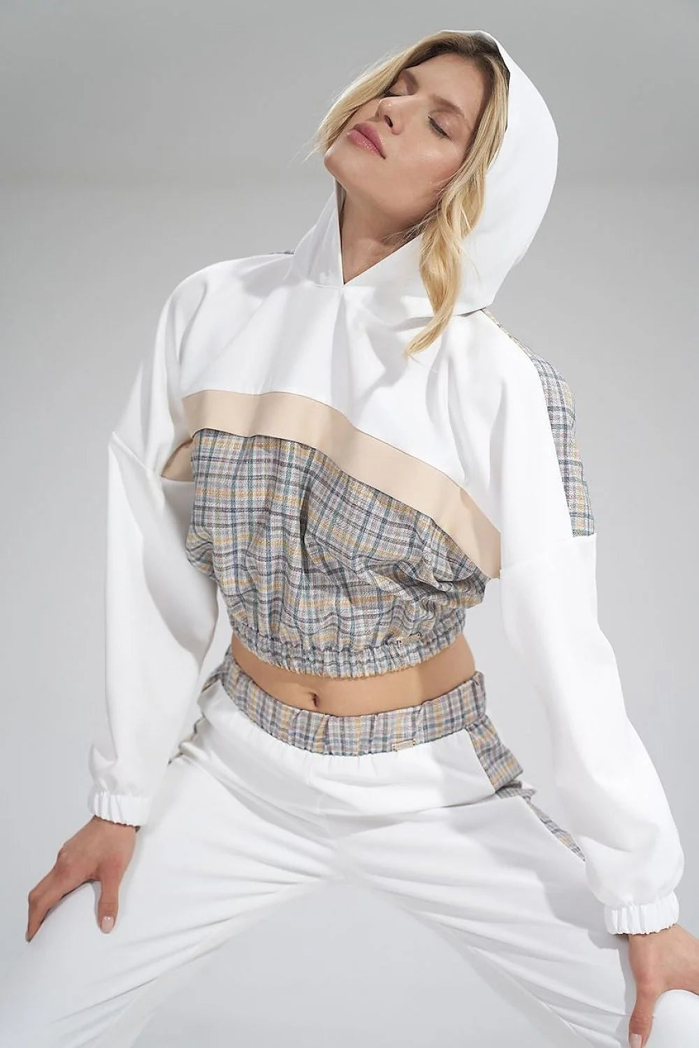 Ensemble sportif femme polyester athleisure confortable chic capuche élastique rose noir blanc survêtement