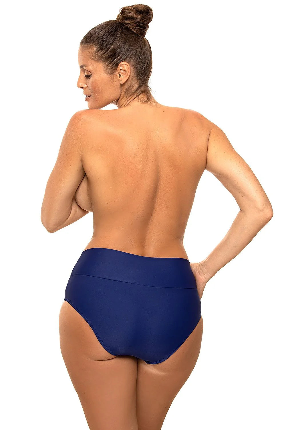 Culottes de bain Marko pour femmes, haute taille, style moderne, élégant, polyamide, élasthanne, navy blue, maillot de bain, bikini, été, plage, vacances