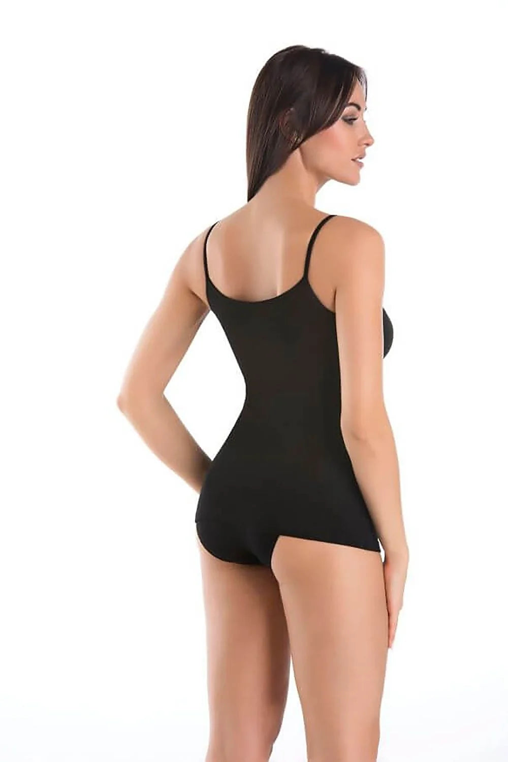 Body pour femme en coton noir ajusté encolure cœur bretelles réglables sans coutures fermeture entrejambe élégant quotidien occasion spéciale