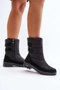 Bottes de neige Step in style femmes style moderne fonctionnel talon plat fourrure doublure semelle cramponnée