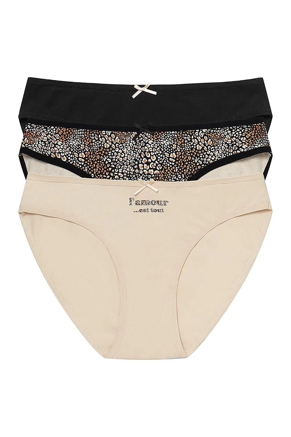ensemble culottes femme coton élasthanne bikini taille mi haute blanc gris pois marine floral nœuds roses confortables douceur respirabilité durables