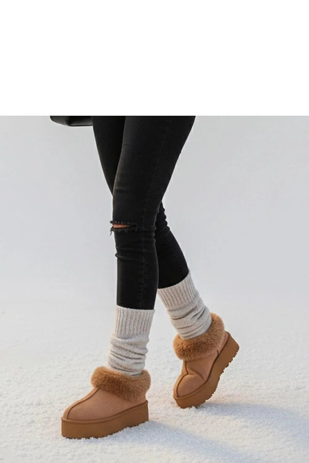 bottes neige brunes fourrure femme chaude confortable isolantes antidérapante semelle solide zippées cuir suédé écologique doublure douce élégantes mode hivernales