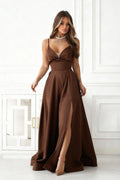 Robe longue Bicotone