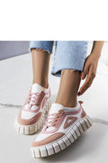Baskets plates-forme pour femmes mode tendances 2023 design moderne couleur pastel confortable textile cuir synthétique