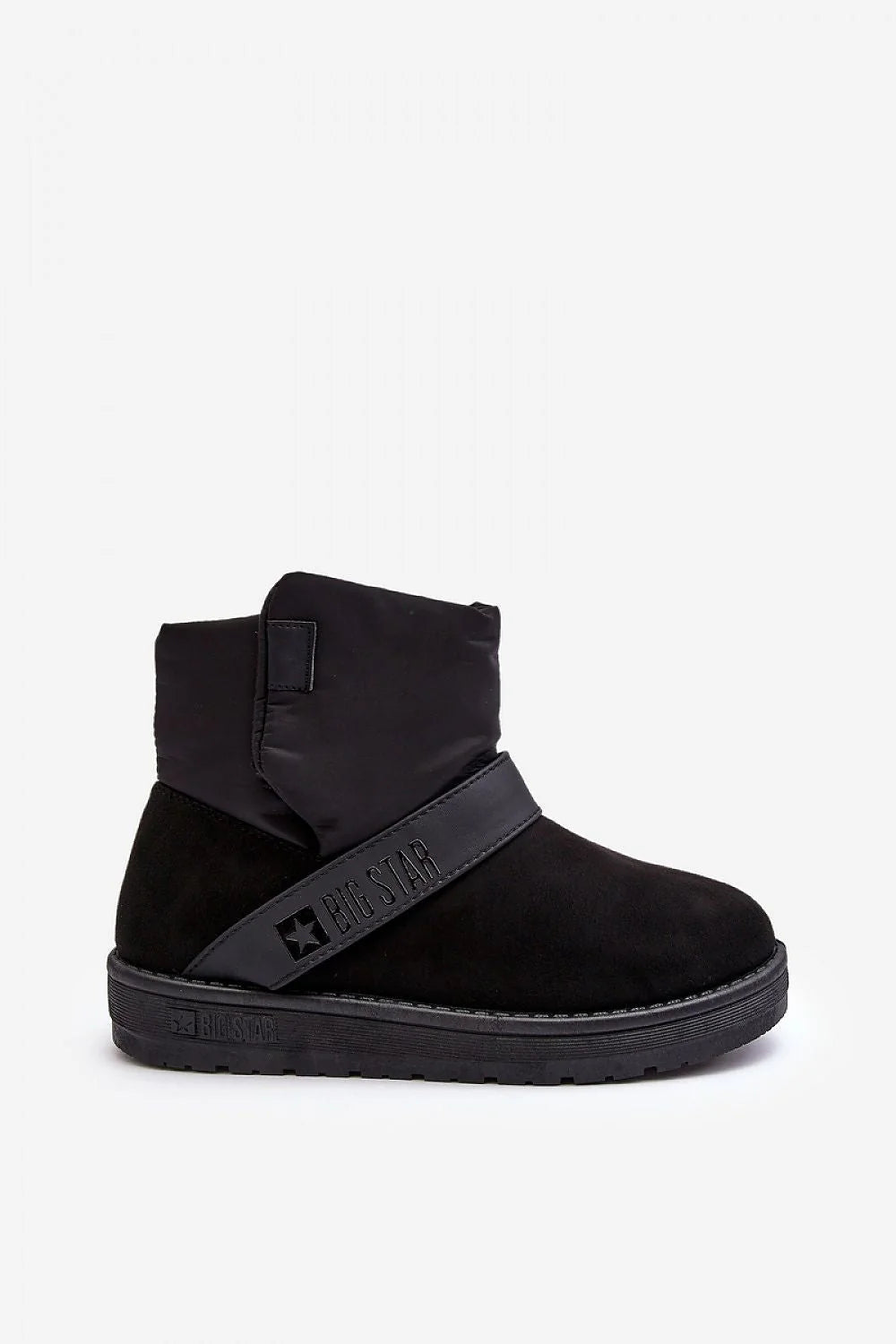 Bottes de neige pour femmes design moderne fonctionnel noir suède nubuck fourrure doublure confort isolation thermique taille ajustable Step in style