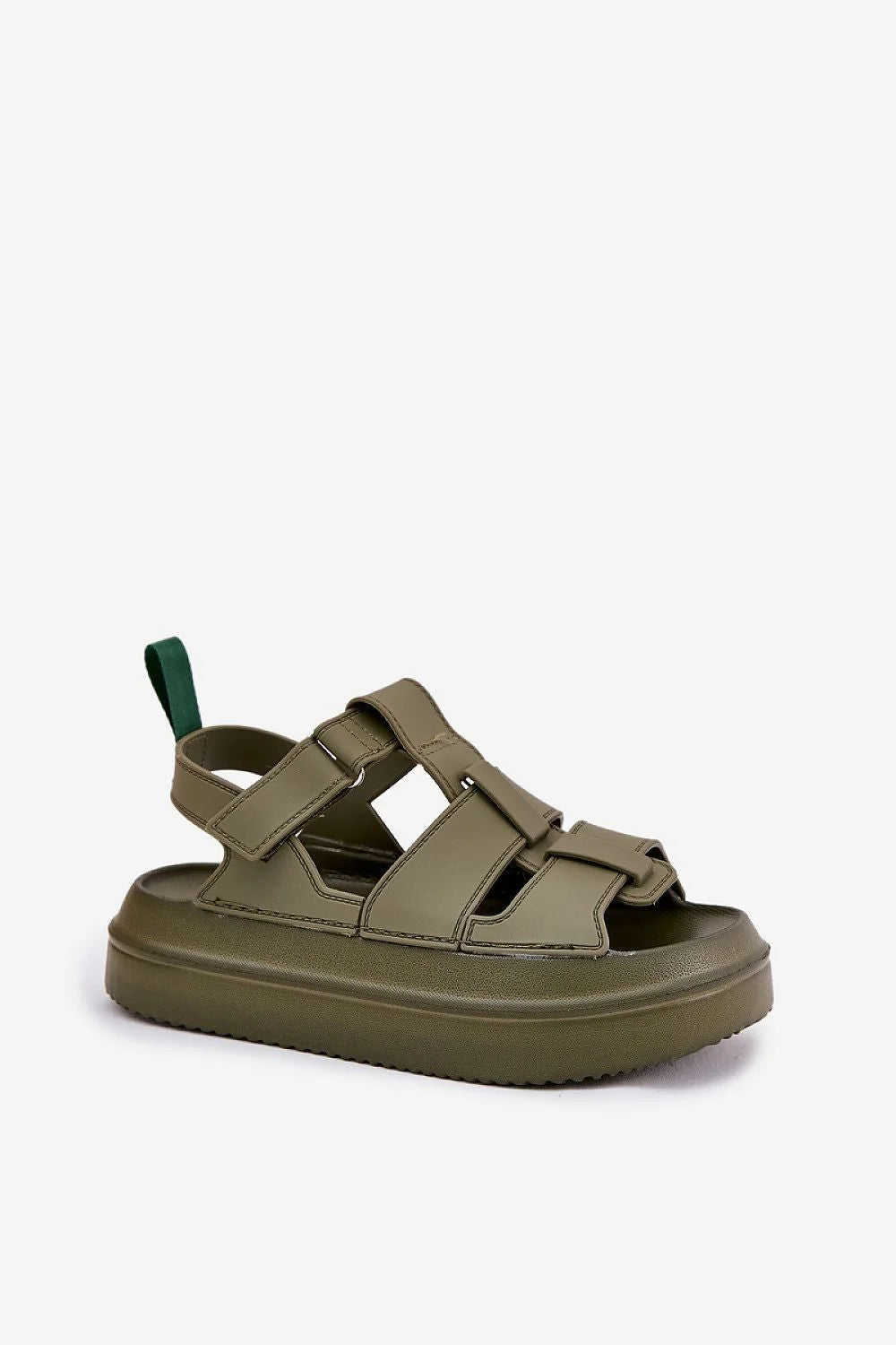 Sandales femmes plateforme style sport-chic vert olive confort durabilité ajustement personnalisé occasion été tenue décontractée habillée
