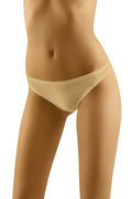 Culotte de haute qualité en coton dos ala string lisse féminine beige confortable taille ajustable S M L