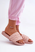 Sandales ouvertes pour femmes style mule couleur rose pâle confort maximal occasion quotidienne été plage piscine mode décontractée style moderne matériau synthétique finitions élégantes