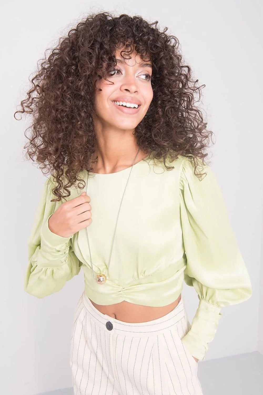 Ensemble deux pièces femme coton élégant rayures verticales moderne chic décontracté style intemporel tendance