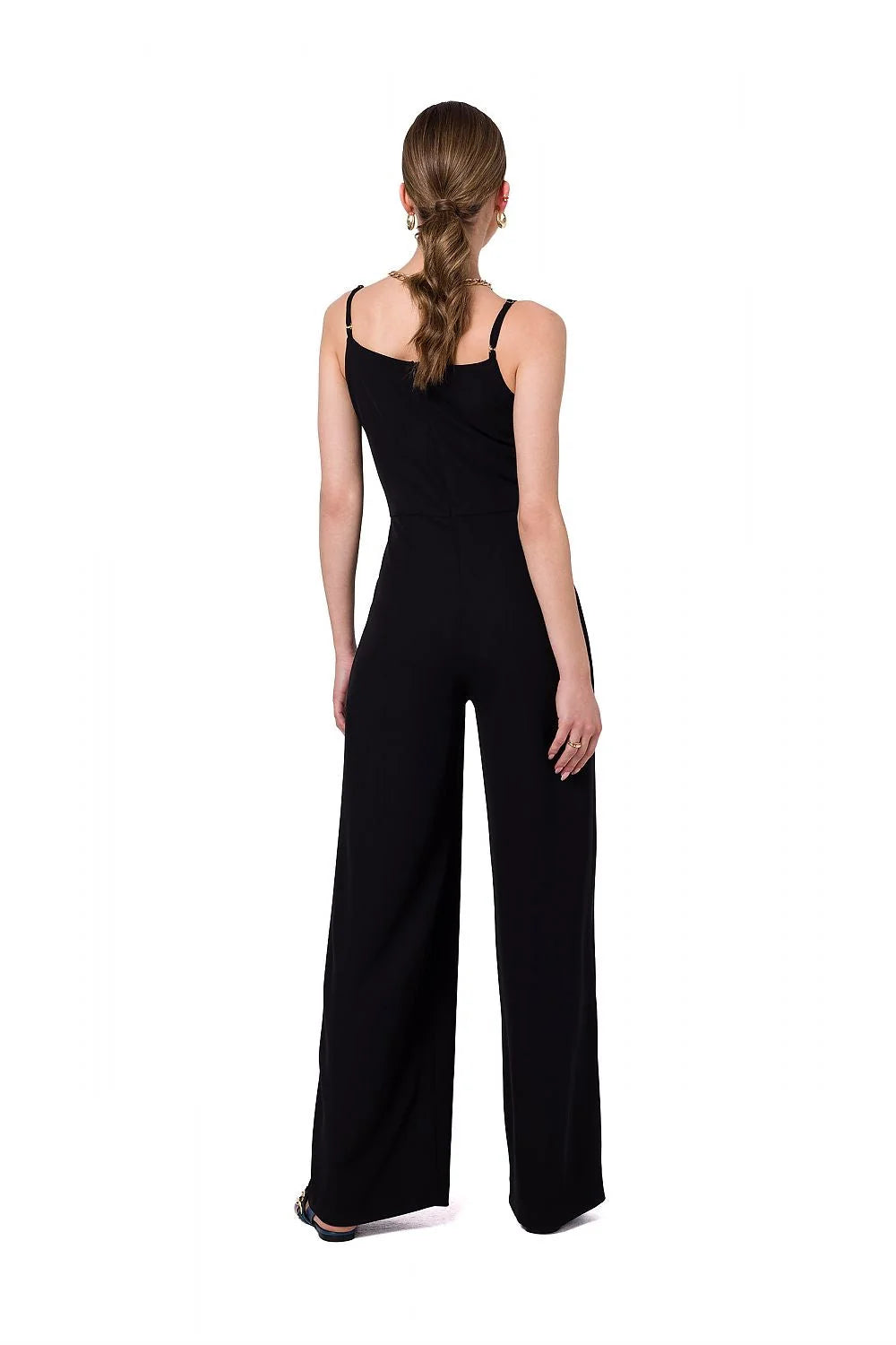 Combinaison élégante Stylove pour femmes, style minimaliste, bretelles fines, fermeture dissimulée, polyester 95% elasthanne 5%, taille ajustable, occasion bureau dîner