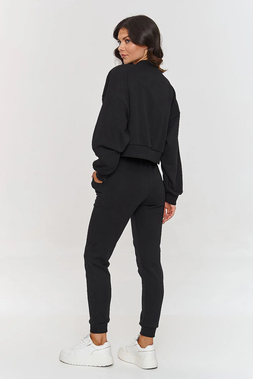Ensemble Makadamia 3-en-1 bomber rayée pantalon ample femme mode élégance confort vêtements