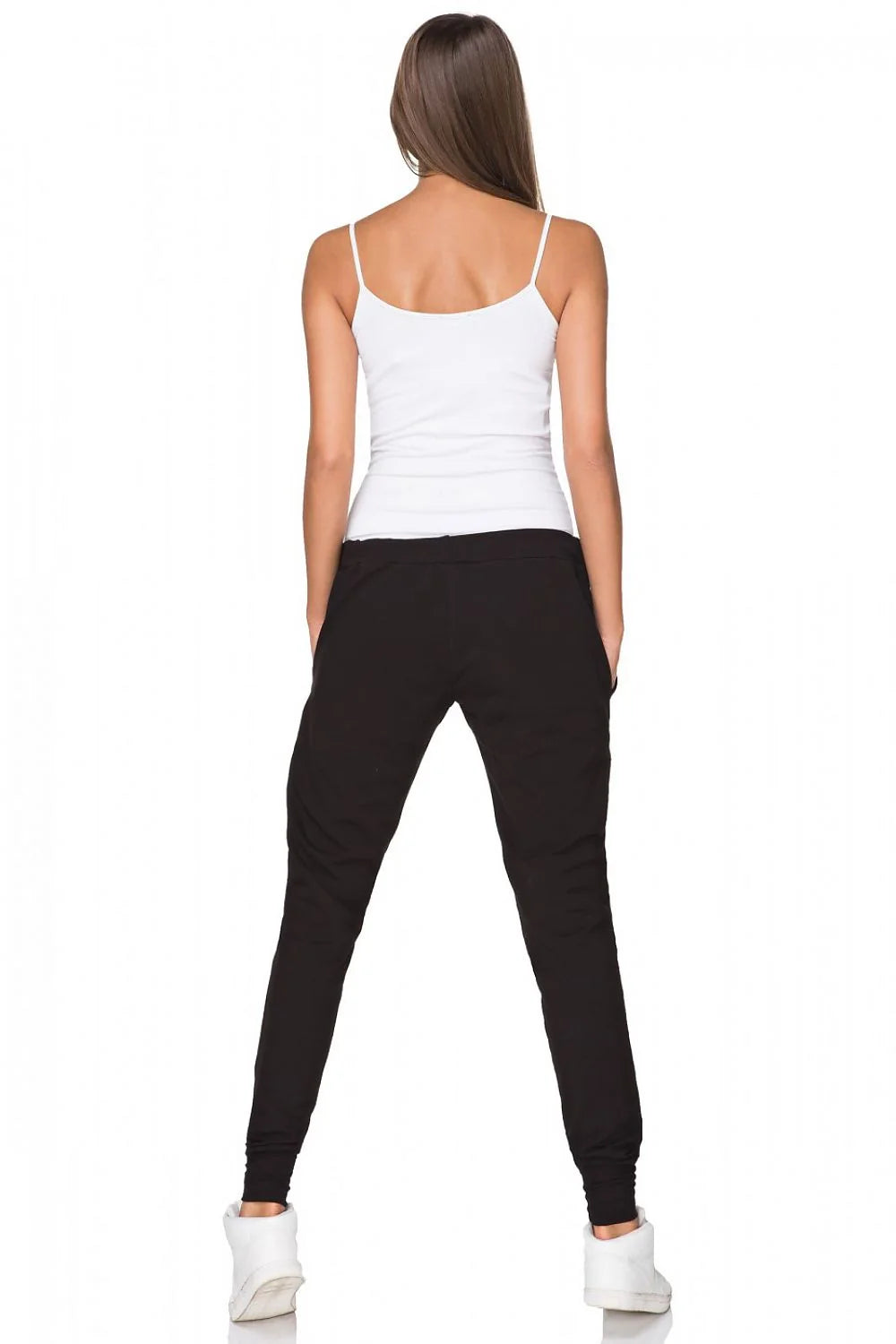 Pantalon de sport coton vert kaki confortable ajusté jogging femme style décontracté contemporain idéal détente