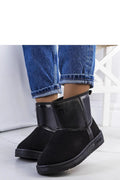 Bottines de neige en cuir suédé écologique, doublure fourrure, style moderne, semelle caoutchouc durable, BIG STAR, pour femmes